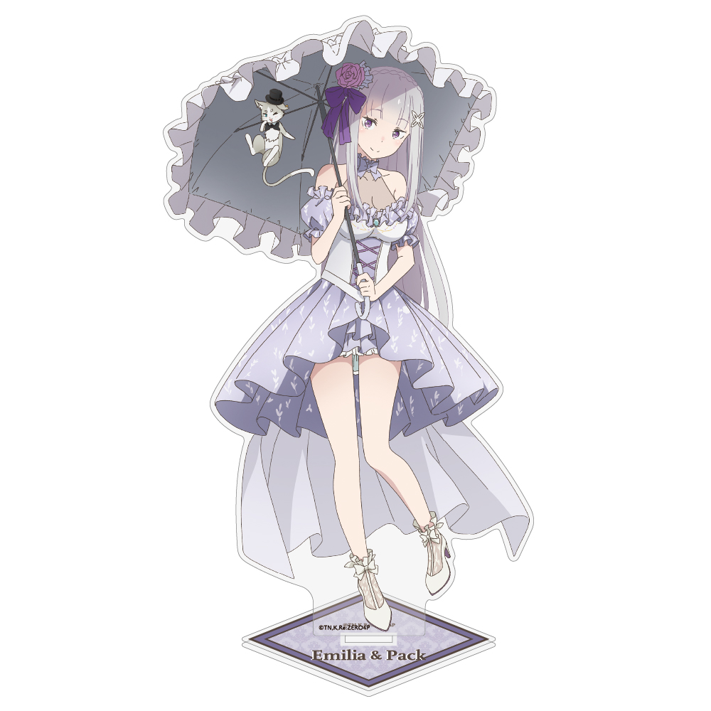 描き下ろし エミリア＆パック アクリルスタンド（大） パーテ..