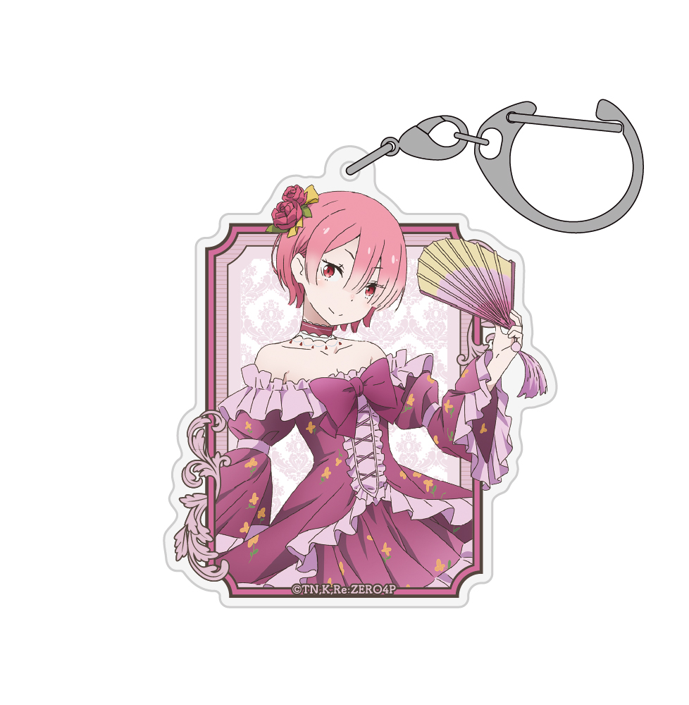 描き下ろし ラム アクリルマルチキーホルダー パーティードレ..