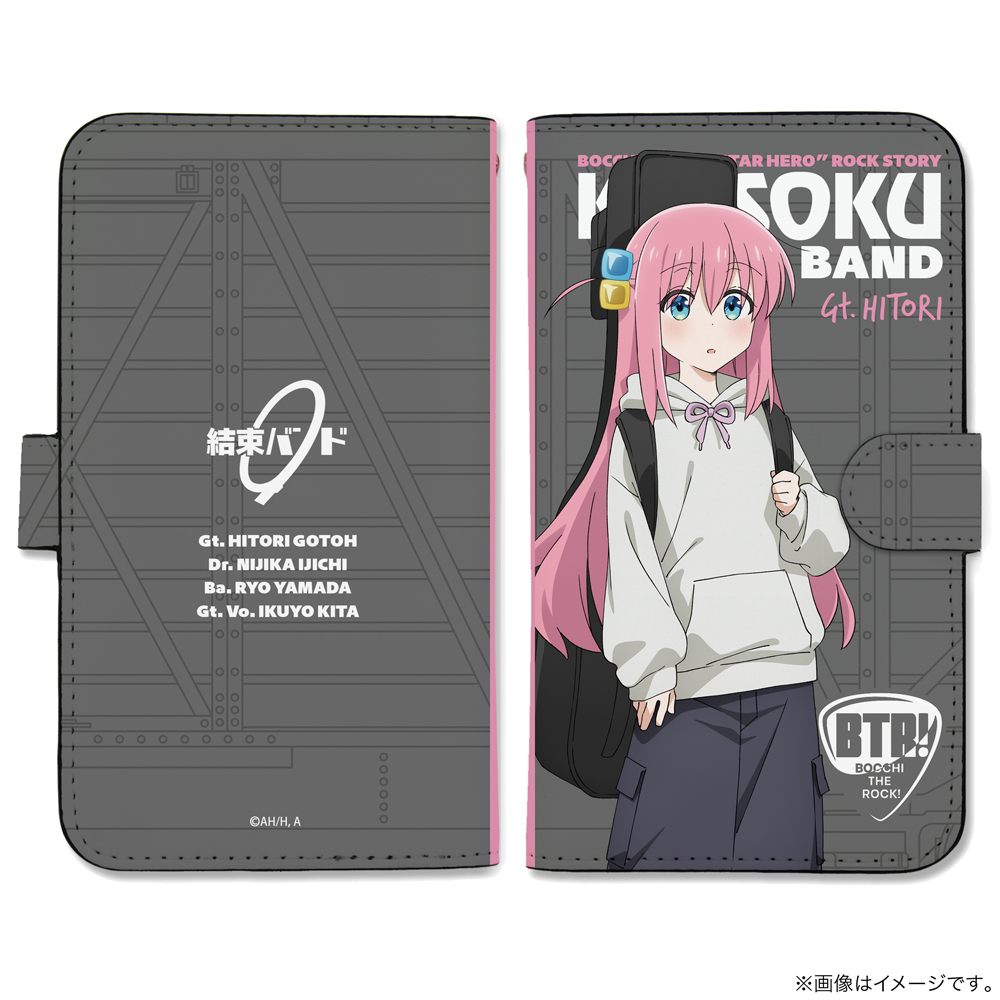 後藤ひとり 手帳型スマホケースLL ストリートファッションV..