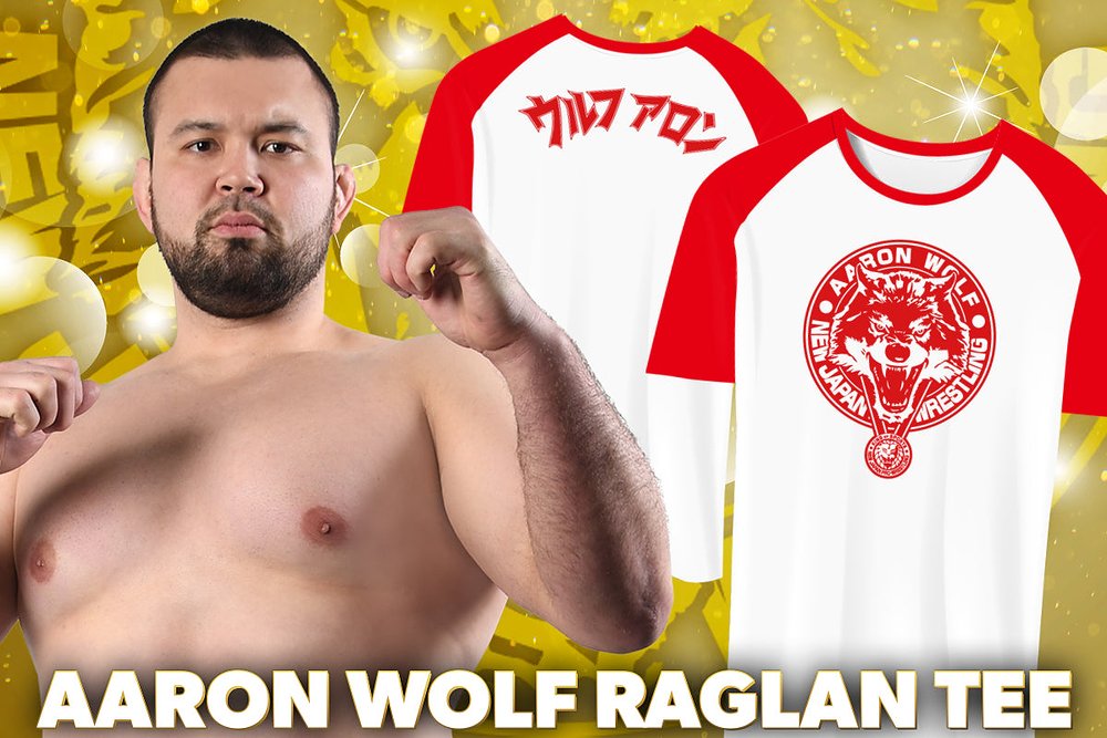 ウルフアロン ラグランTシャツ（レッド）