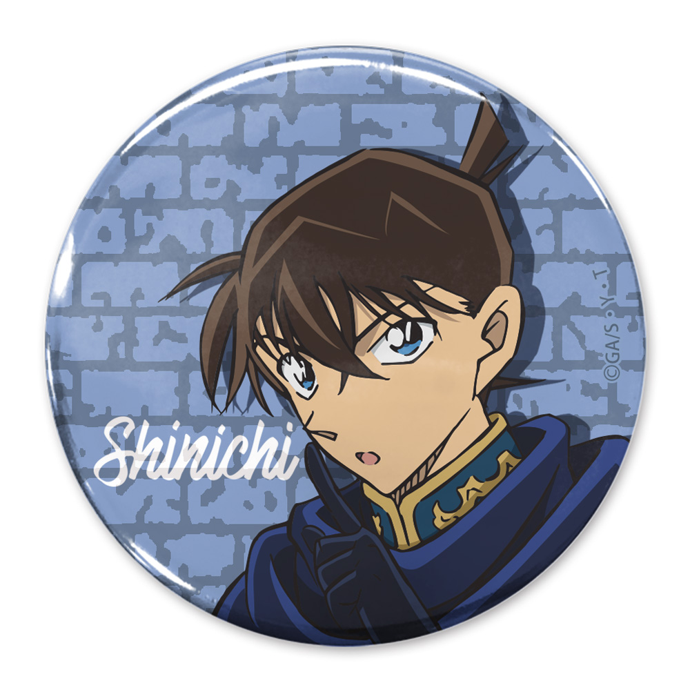 工藤新一 65mm缶バッジ 黒衣の騎士Ver.