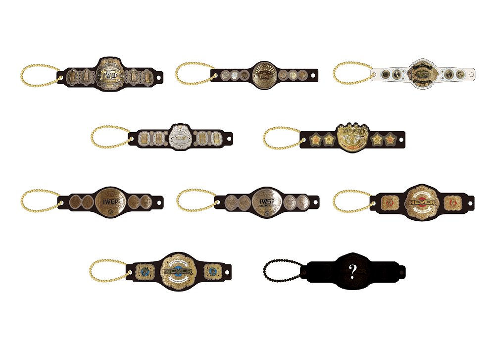 NJPW チャンピオンベルト ランダムアクリルボールチェーン
