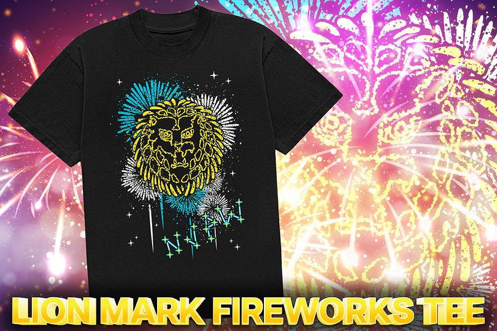 ライオンマーク「HANABI」Tシャツ