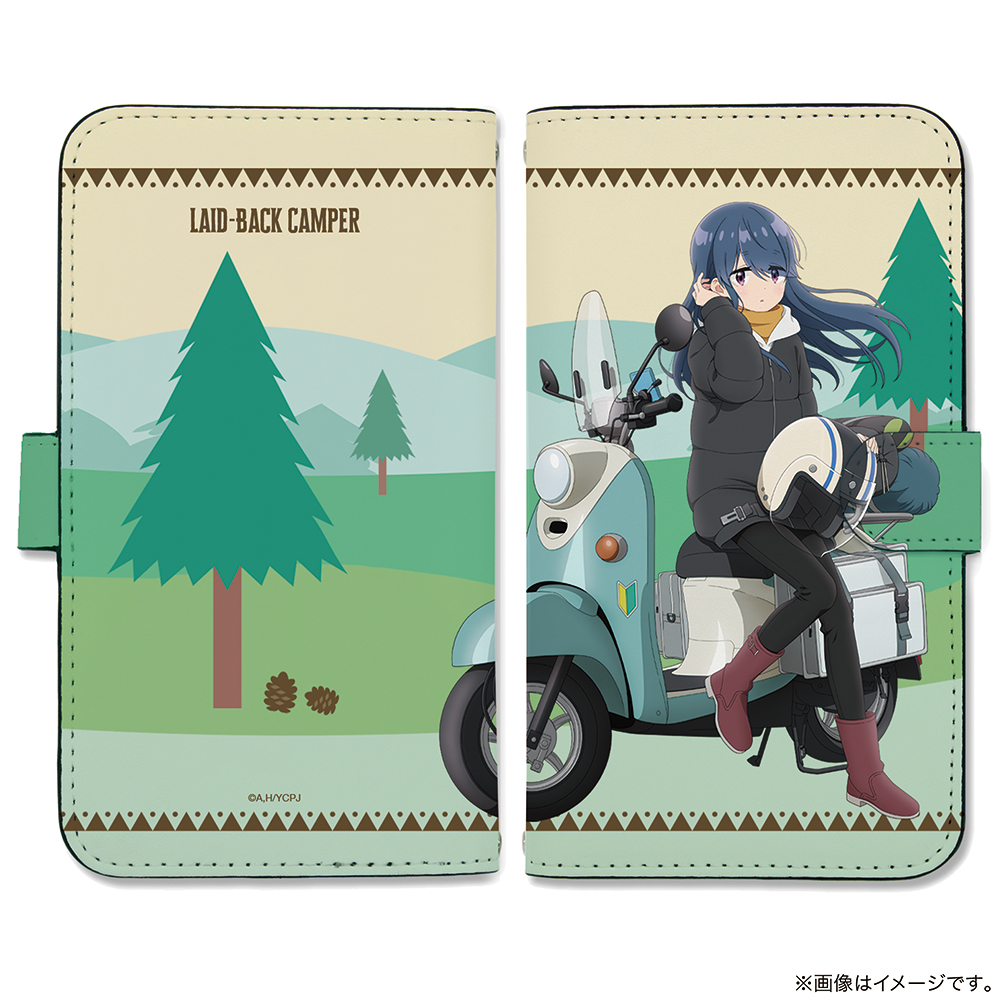 描き下ろし 志摩リン 手帳型スマホケースLL