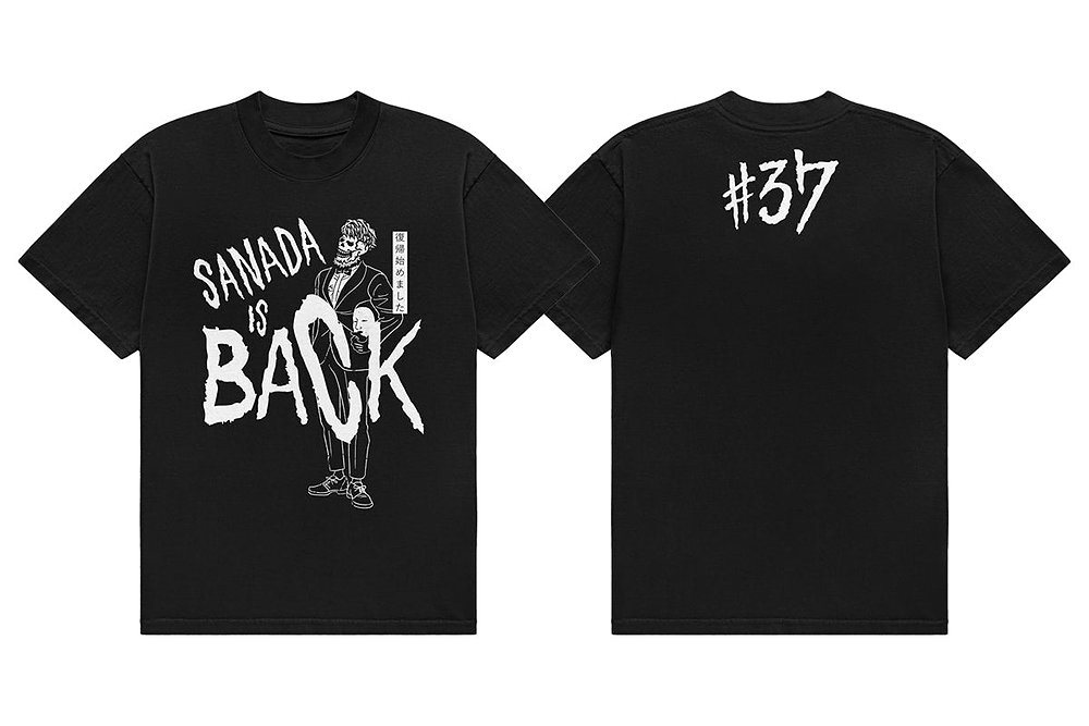 SANADA「SANADA IS BACK」Tシャツ（ブラッ..