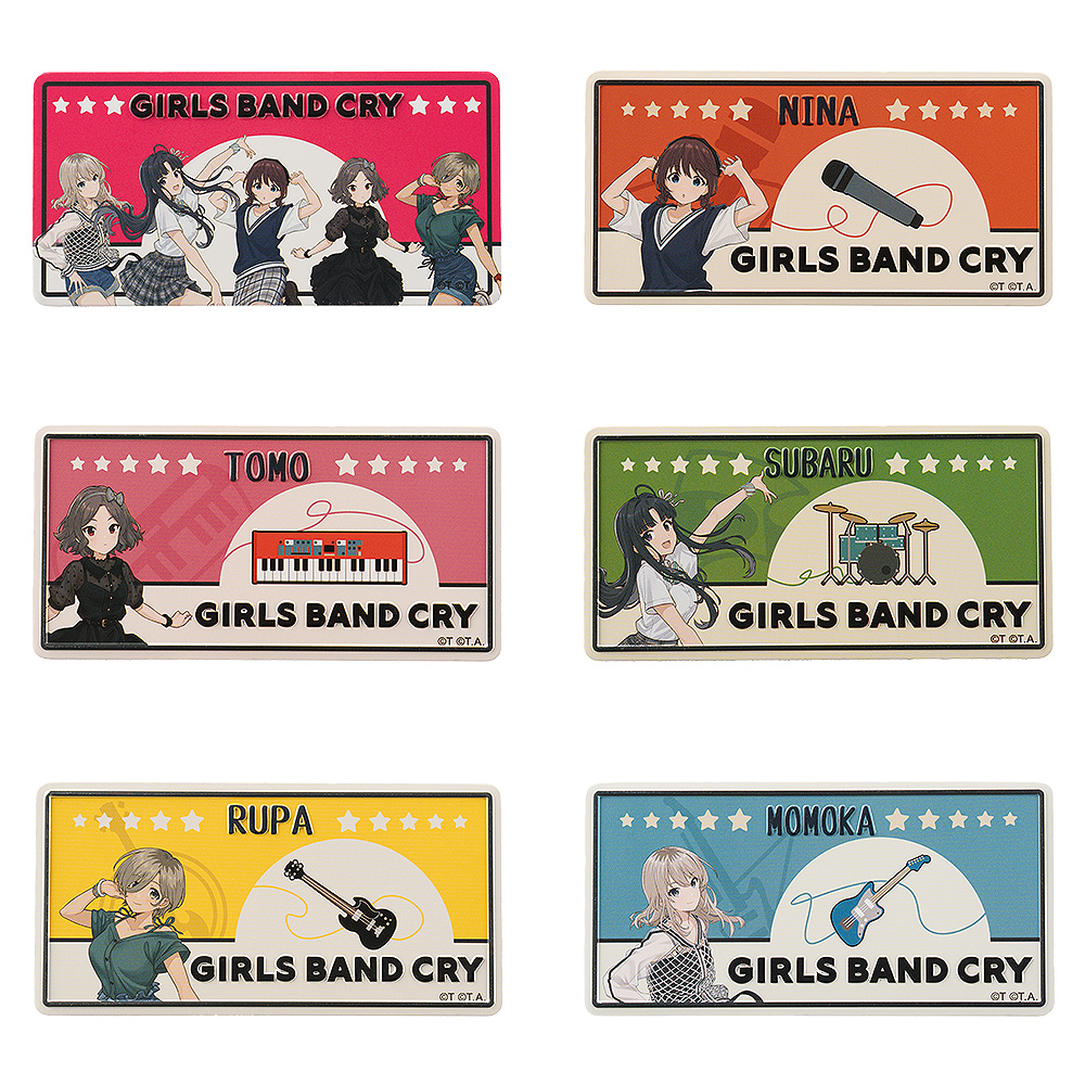 GIRLS BAND CRY トレーディングナンバープレート..