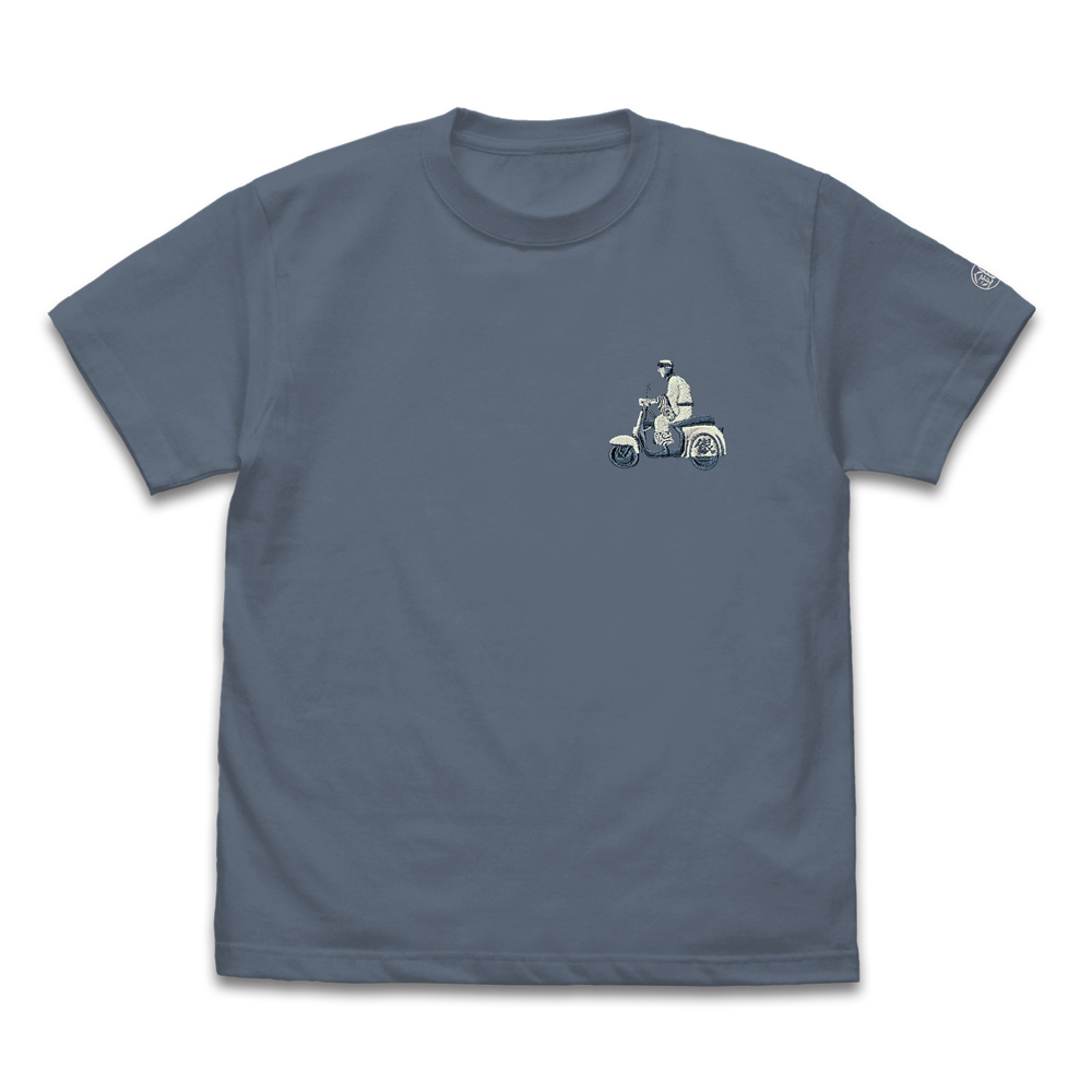 銀さんとバイク ワンポイント刺繍Tシャツ