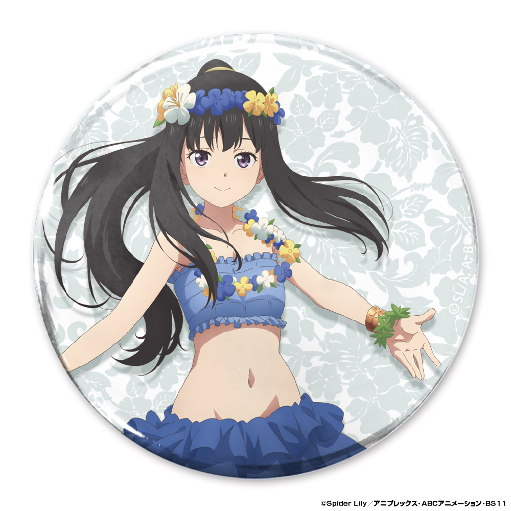 描き下ろし 井ノ上たきな 65mm缶バッジ ワイハの迷彩服V..