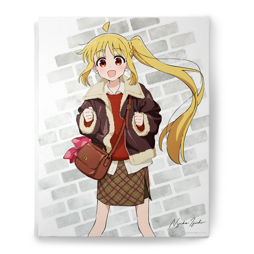 描き下ろし 伊地知虹夏 F6キャンバスアート 冬のおでかけV..