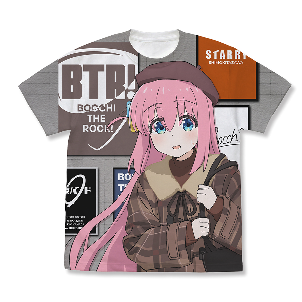 描き下ろし 後藤ひとり フルグラフィックTシャツ 冬のおでか..