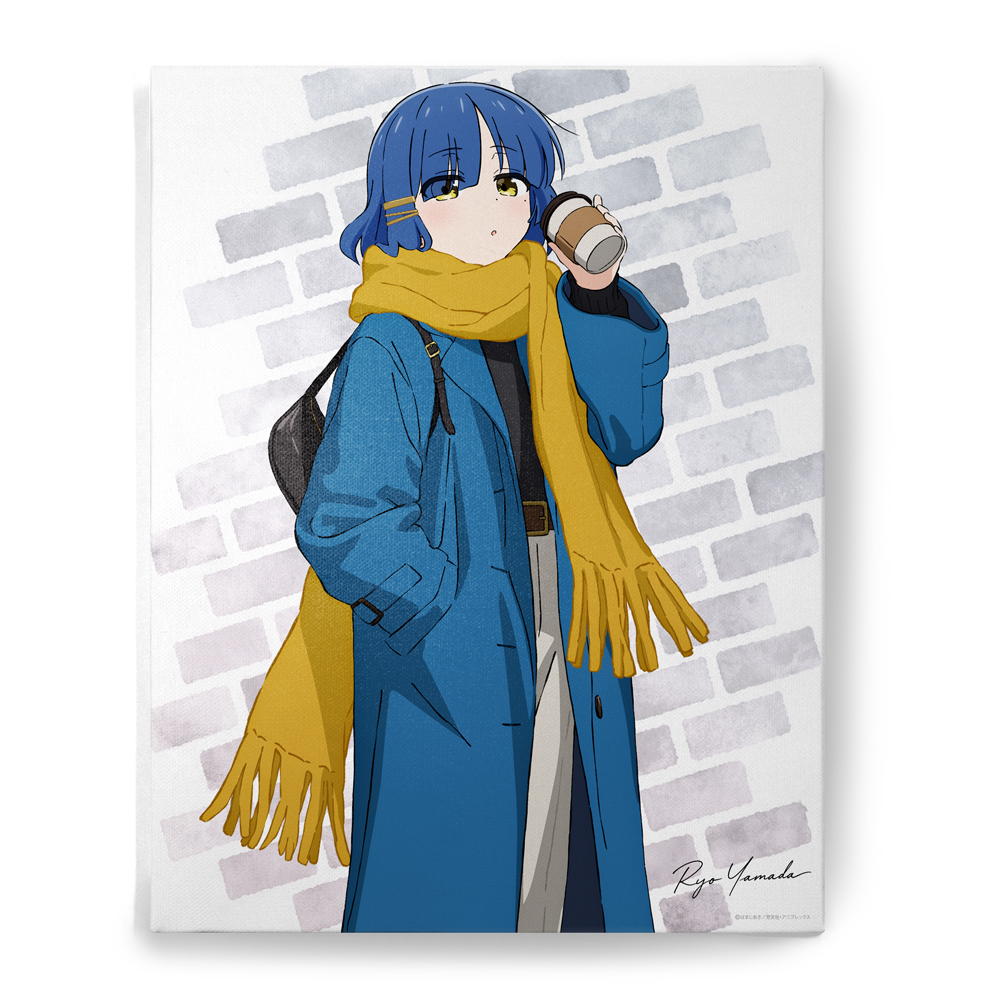 描き下ろし 山田リョウ F6キャンバスアート 冬のおでかけV..