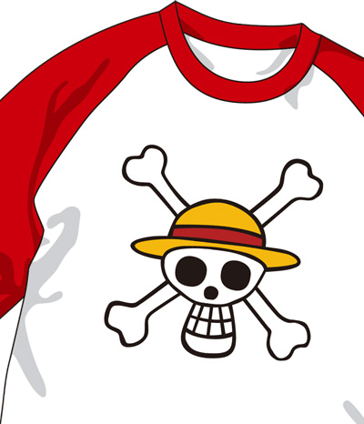 海賊旗ラグランｔシャツ ワンピース キャラクターグッズ アパレル製作販売のコスパ Cospa Cospa Inc