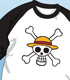 ONE PIECE/ワンピース/海賊旗ラグランＴシャツ