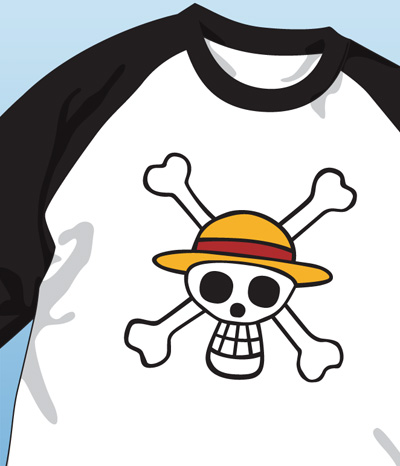 海賊旗ラグランｔシャツ ワンピース キャラクターグッズ アパレル製作販売のコスパ Cospa Cospa Inc