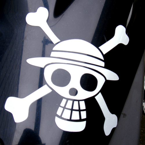 ルフィ海賊旗カッティングステッカー ワンピース キャラクターグッズ販売のジーストア Gee Store