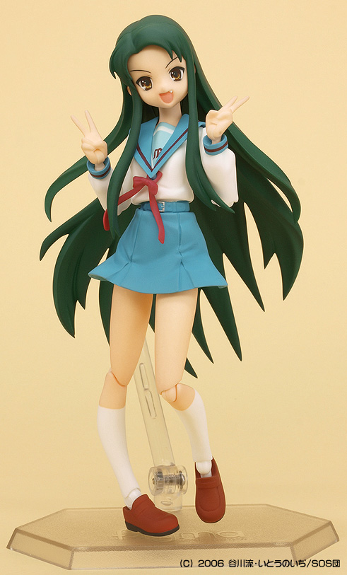 現状品figma 涼宮ハルヒ 鶴屋さん 長門有希 制服ver 3点セット 中古】Figma