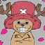 ONE PIECE/ワンピース/腕組みチョッパーTシャツ