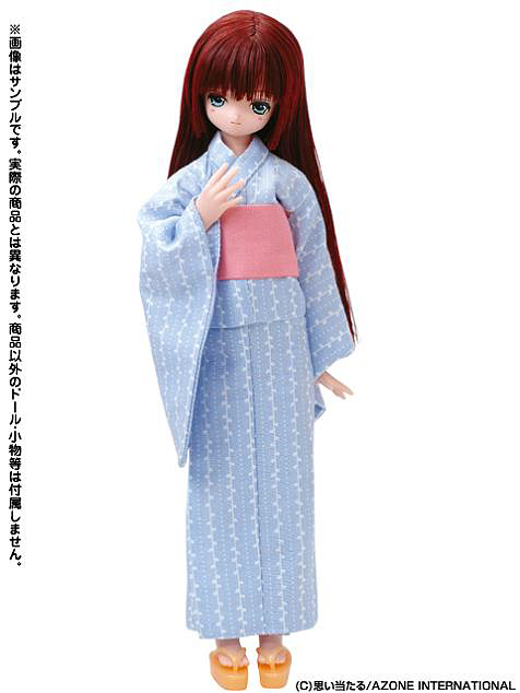 POC122 【25cmドール用】 PN浴衣set～豆の葉柄～ [Pureneemo
