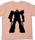 ガンダム シリーズ/機動戦士ガンダム/シャアザクシルエットTシャツ