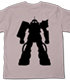 ガンダム シリーズ/機動戦士ガンダム/シャアザクシルエットTシャツ