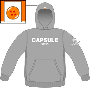 COSPA　ドラゴンボール　パーカー　カプセルコーポレーション　コラボ　プリント カプセルコーポレーション パーカー [ドラゴンボールZ