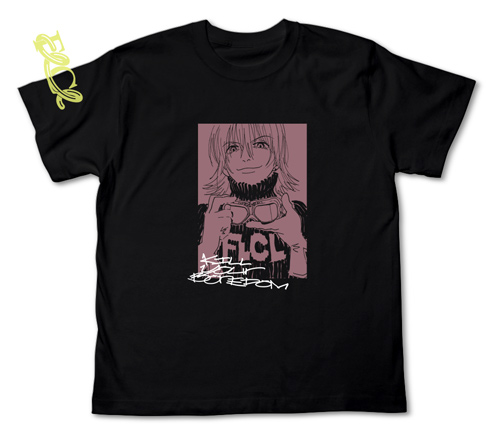 【FLCL】　ハルハラ・ハル子　プリントＴシャツ　サイズM