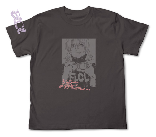 【FLCL】　ハルハラ・ハル子　プリントＴシャツ　サイズM