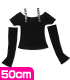 FAR078【50cmドール用】50パンクベルトTシャツ&アームウォーマーセット AZONE/50 Collection/FAR078【50cmドール用】50パンクベルトTシャツ&アームウォーマーセット