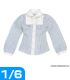 AZONE/Pureneemo Original Costume/POC241【1/6サイズドール用】Blue Bird’s Songクレリック丸襟ブラウス