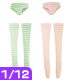 ADC023【1/12サイズドール用】1/12 ボーダーパンツ&オーバーニーソックス AZONE/デスクトップコスチューム/ADC023【1/12サイズドール用】1/12 ボーダーパンツ&オーバーニーソックス