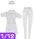 ADC015【1/12サイズドール用】1/12 ナース服 AZONE/デスクトップコスチューム/ADC015【1/12サイズドール用】1/12 ナース服