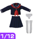 PIC011【1/12サイズドール用】1/12 長袖セーラー服 AZONE/ピコニーモコスチューム/PIC011【1/12サイズドール用】1/12 長袖セーラー服