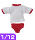 PIC012【1/12サイズドール用】1/12 体操服 AZONE/ピコニーモコスチューム/PIC012【1/12サイズドール用】1/12 体操服