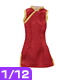 PIC017【1/12サイズドール用】1/12 ミニ丈チャイナ服 AZONE/ピコニーモコスチューム/PIC017【1/12サイズドール用】1/12 ミニ丈チャイナ服
