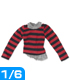 POC253【1/6サイズドール用】PNSレイヤードボーダーロンT AZONE/Pureneemo Original Costume/POC253【1/6サイズドール用】PNSレイヤードボーダーロンT