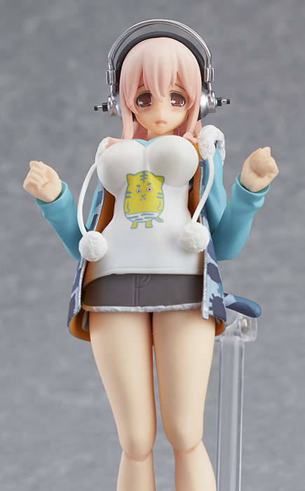 ABS＆PVC塗装済み可動フィギュア figma すーぱーそに子 虎パーカーver