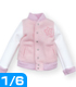 POC262【1/6サイズドール用】FannyFannyロゴ入りスタジャン AZONE/Pureneemo Original Costume/POC262【1/6サイズドール用】FannyFannyロゴ入りスタジャン