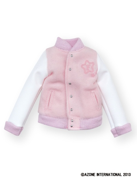 POC262【1/6サイズドール用】FannyFannyロゴ入りスタジャン POC262【1/6サイズドール用】FannyFannyロゴ入りスタジャン
