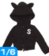 POC272【1/6サイズドール用】SnottyCat ねこみみフードパーカー AZONE/Pureneemo Original Costume/POC272【1/6サイズドール用】SnottyCat ねこみみフードパーカー