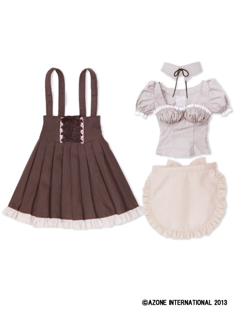 FAR151【50cmドール用】50ウェイトレスメイド服set [50