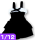 PIC039【1/12サイズドール用】1/12ニットフリルワンピ AZONE/ピコニーモコスチューム/PIC039【1/12サイズドール用】1/12ニットフリルワンピ
