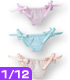 PIC040【1/12サイズドール用】1/12シースルーぱんつ AZONE/ピコニーモコスチューム/PIC040【1/12サイズドール用】1/12シースルーぱんつ