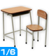 AFN026【1/6サイズドール用】学校の机とイス AZONE/Azone Furniture/AFN026【1/6サイズドール用】学校の机とイス
