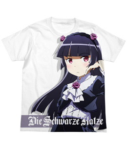 黒猫フルグラフィックTシャツ