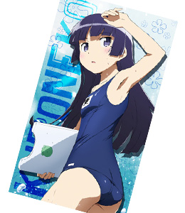 黒猫ビッグタオル