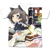 筒隠月子フルグラフィックTシャツ