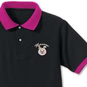 モノミ フェイス刺繍ポロシャツ