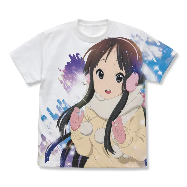 秋山澪 フルグラフィックTシャツ Sparkle Snow Ver.
