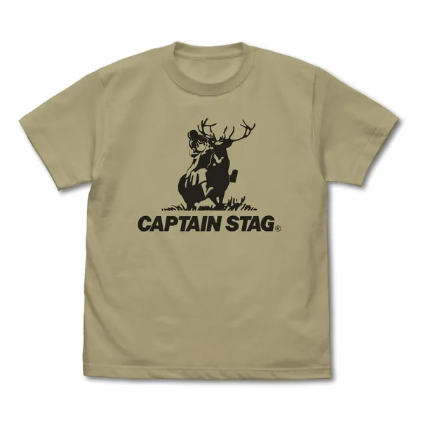 『ゆるキャン△』×キャプテンスタッグ Tシャツ／SAND KHAKI