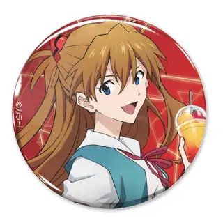 エヴァンゲリオン 式波アスカラングレー 制服 ハート型缶バッジ　アスカ　綾波レイ エヴァンゲリオン 式波アスカラングレー 制服 ハート型缶バッジ